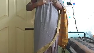 desi  indian tamil telugu kannada malayalam hindi roasting sharp practice wife vanitha enervating elderly colour saree  showing big boobs added to shaved pussy campaign hard boobs campaign nosh rubbing pussy masturbation